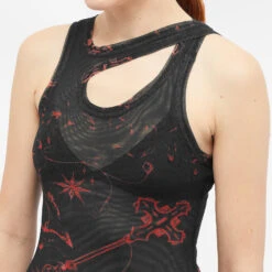 Ottolinger Mesh Maxi Dress -Marine Serrc Style 13 07 23 NS 100719 SKRIBB 9 1