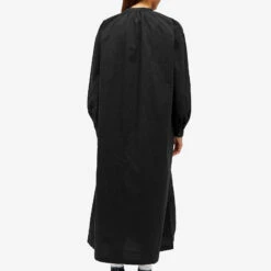 Snow Peak OG Cotton Poplin Midi Shirt Dress -Marine Serrc Style 13 10 23 NS SH 23AW401 BK 7 1