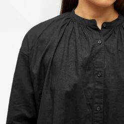 Snow Peak OG Cotton Poplin Midi Shirt Dress -Marine Serrc Style 13 10 23 NS SH 23AW401 BK 9 1