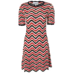 Ganni Cotton Crochet Mini Dress
