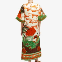 ALÉMAIS Bungalow Midi Dress -Marine Serrc Style 21 02 24 TC 3163D RED 8 1