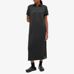 Snow Peak Quick Dry Sweatshirt Midi Dress -Marine Serrc Style 24 04 2024 AJ SW 24SW001 BLK m8 1