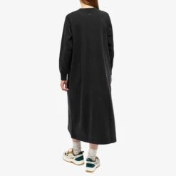 Snow Peak Recycled Cotton Long Sleeve Heavy Dress -Marine Serrc Style 29 09 2022 jb sw 22aw401 bk 3